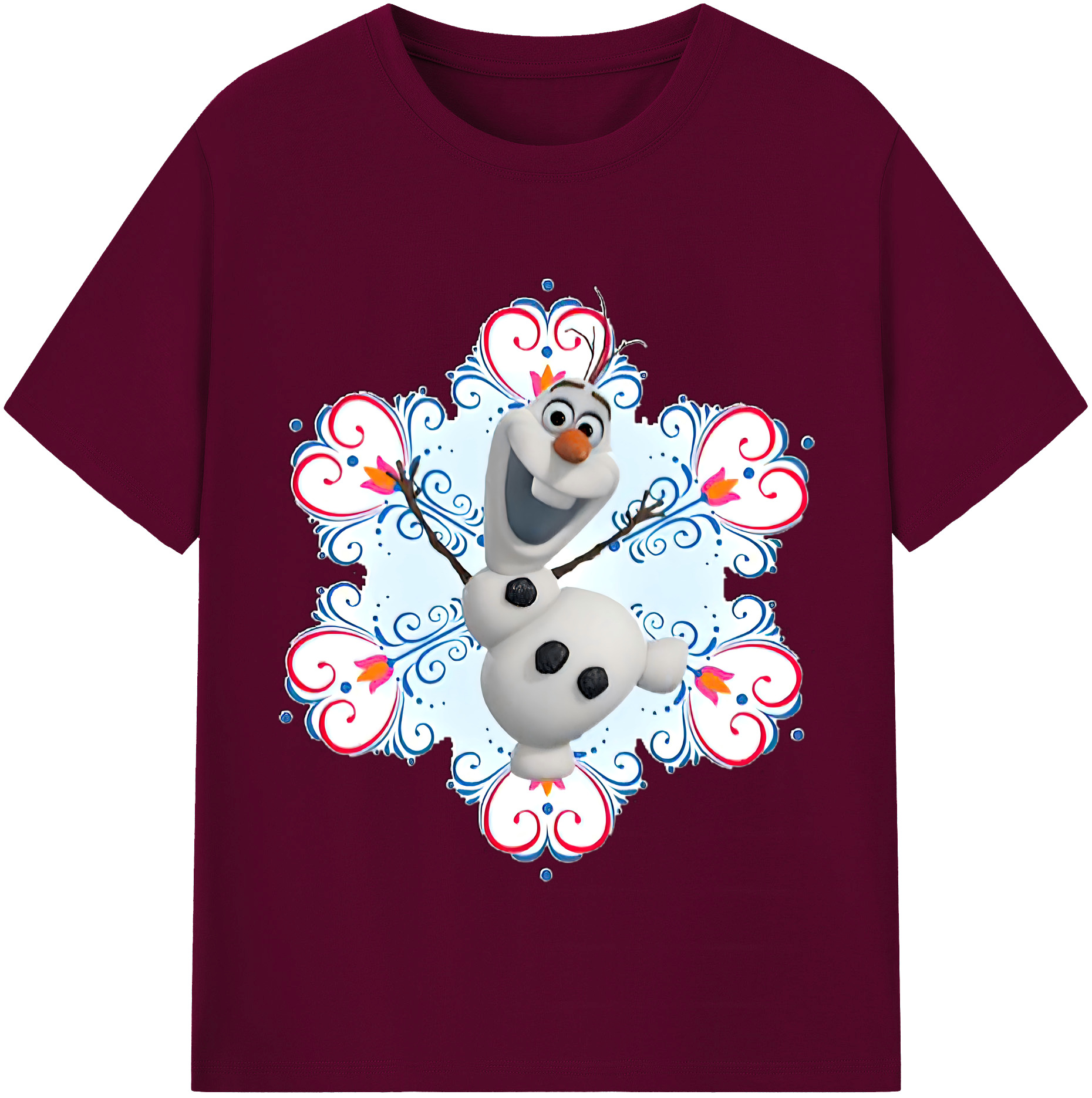 （画像用） アナと雪の女王 アンナ エルサ Frozen Anna Elsa レディースカジュアルプリントTシャツ（綿100％）